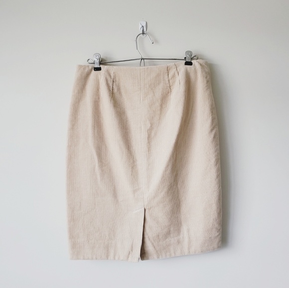 Anthropologie Maeve Tan Corduroy Skirt - Picture 3 of 7